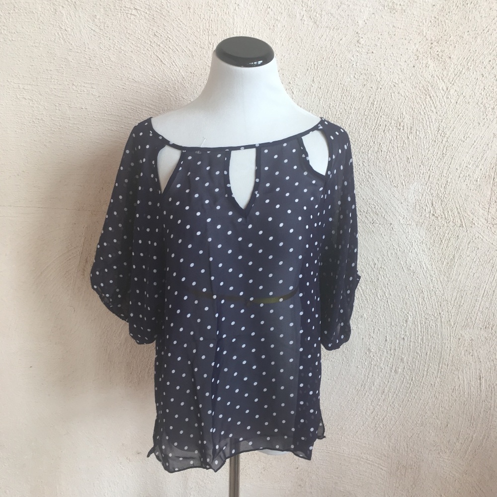NWT SENSE BLUE  CUT OUT TOP VARIOUS SIZES